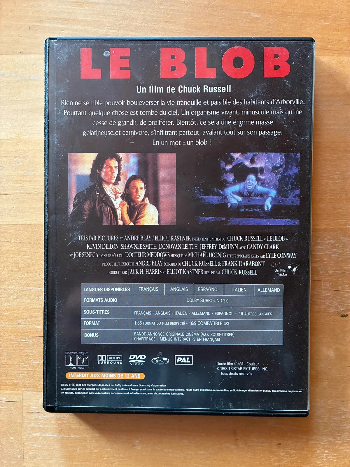 DVD O Blob de Chuck Russell. – photo 3
